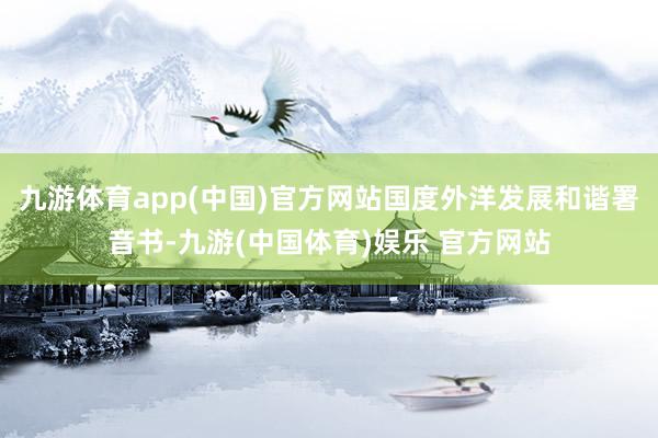 九游体育app(中国)官方网站国度外洋发展和谐署音书-九游(