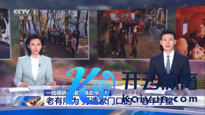 ▲图说 央视报谈新闻画面